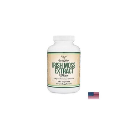Червени водорасли ирландски мъх / Irish Sea Moss Extract 1200 mg Double Wood - 180 капсули