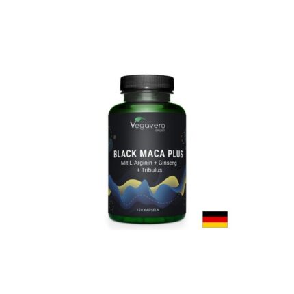 Черна мака / Black Maca + L-Arginine + Ginseng + Tribulus Vegavero - 120 капсули