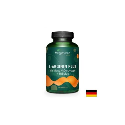 Л-Аргинин Плюс / L-Arginine Plus with Maca, Cordyceps & Tribulus Vegavero - 180 капсули