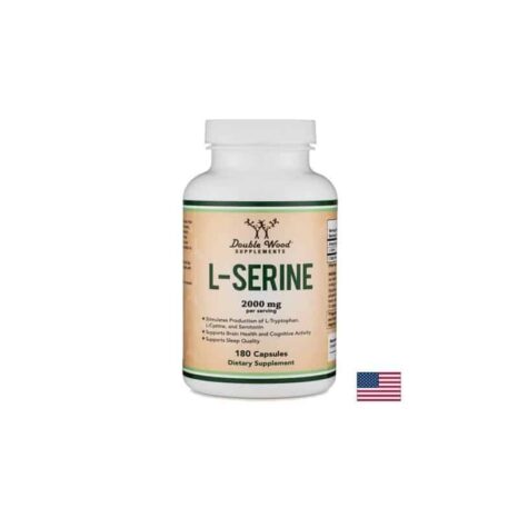 L-серин / L-Serine 2000 mg Double Wood - 180 капсули