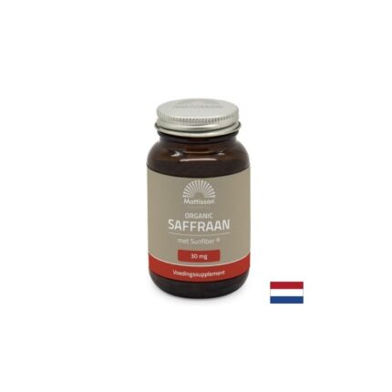 Шафран / Organic Saffron with Sunfiber 30 mg Mattisson Healthstyle - 60 капсули
