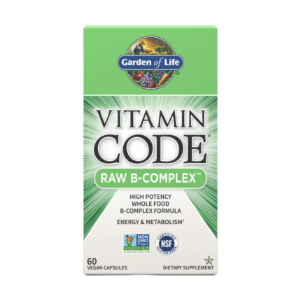 Витамин B-Комплекс / Vitamin Code RAW B-Complex Garden Of Life - 60 капсули