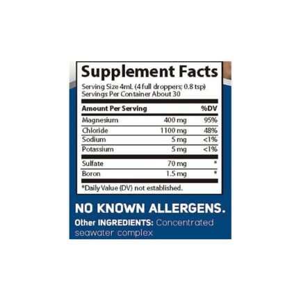 Йонен магнезий / Ionic Magnesium 400 mg Trace Minerals - 118 мл съдържание 1 - MagHerbs.com