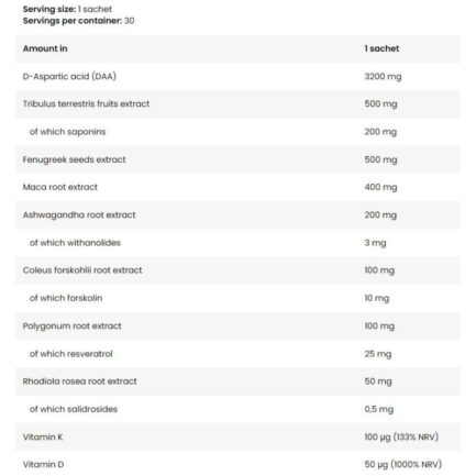 Тестостеронов буустер / Test Pak Testosterone Boost Formula FA Nutrition - 30 Пакета съдържание 1 - MagHerbs.com