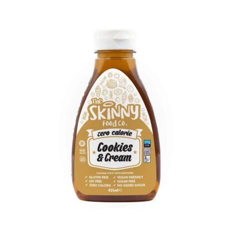 Безкалориен сироп - Бисквити със сметана / Skinny Syrup Cookies & Cream Skinny Food Co - 425 мл