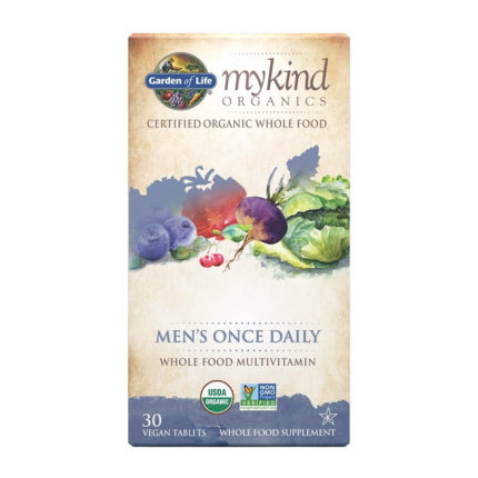 Мултивитамини за мъже / Mykind Organics Men's Once Daily Garden Of Life - 30 Таблетки