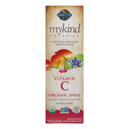Витамин C / Mykind Organics Vitamin C Organic Spray Garden Of Life - 58 мл