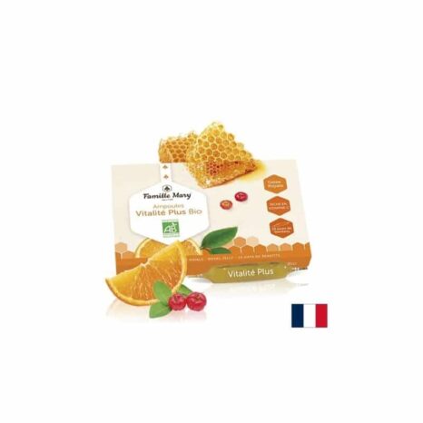 Виталити плюс био с пчелно млечице, портокал и ацерола / Ampoules Vitalité Plus Bio Jus d’orange Acerola Famille Mary - 10 бр. ампули за пиене