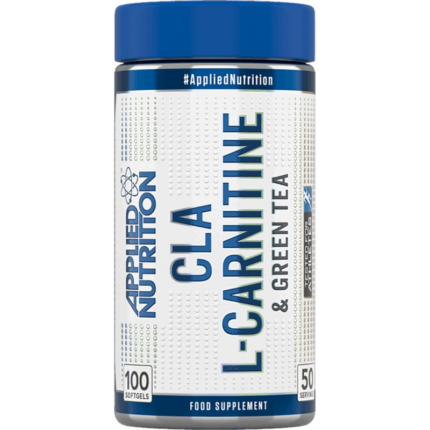 CLA с L-Карнитин и Зелен чай / CLA, L-Carnitine and Green Tea Applied Nutrition - 100 Гел капсули