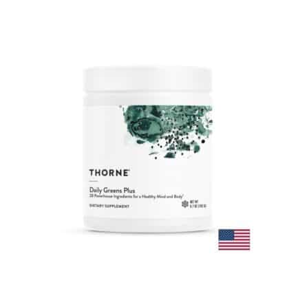 Енергиен и адаптогенен бустер с 28 съставки / Daily Green Plus Thorne - 192 g