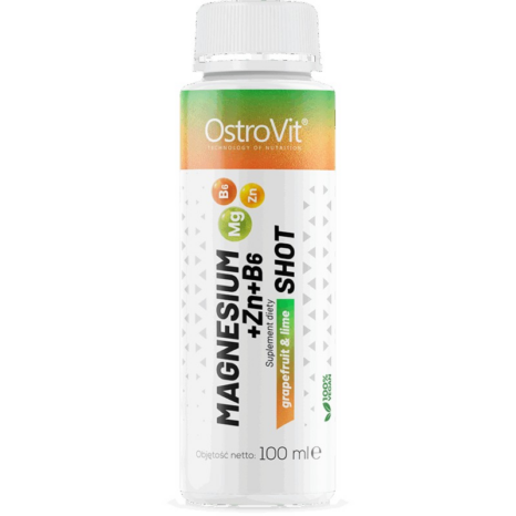 Магнезий + Цинк + Витамин B6 / Magnesium + Zn + B6 Shot OstroVit - 100 мл