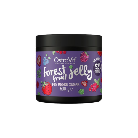Желе с вкус на горски плодове / Forest Fruit Jelly 92% Real Fruits ~ No Added Sugar OstroVit - 500 грама