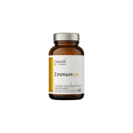 Добавка за имунитет / Immun∞ with Garlic, Elderberry & Echinacea OstroVit - 60 капсули