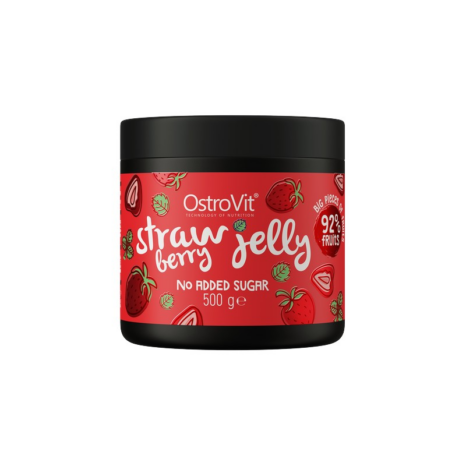 Желе с вкус на ягоди / Strawberry Jelly 92% Real Fruits ~ No Added Sugar OstroVit - 500 грама