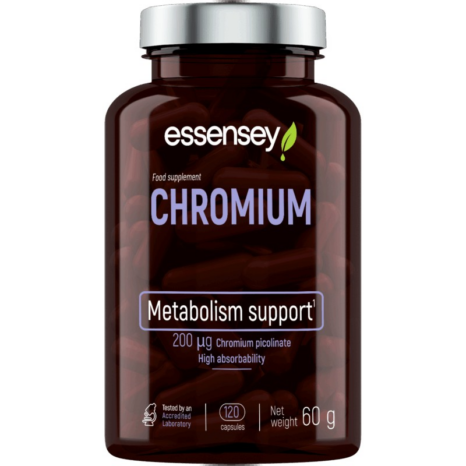 Хром / Chromium 200 mcg ESSENSEY - 120 капсули