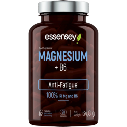 Магнезий + Витамин B6 / Magnesium 187.5 mg + B6 ESSENSEY - 90 капсули