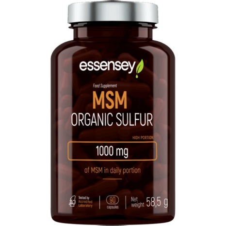 Метилсулфонилметан / MSM Organic Sulfur 500 mg ESSENSEY - 90 капсули
