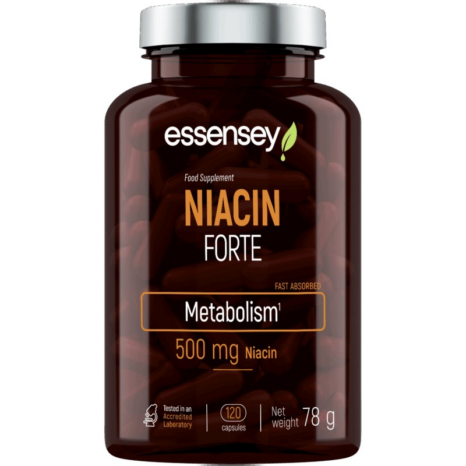 Ниацин / Niacin Forte 500 mg ESSENSEY - 120 капсули