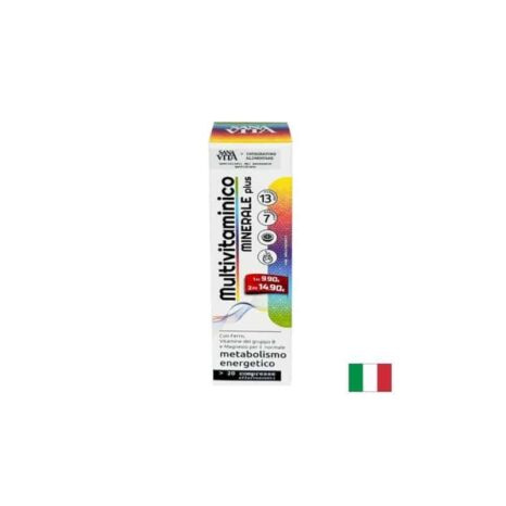 Мултивитамини и минерали / Sanavita Multivitaminico Minerale plus Paladin Pharma - 20 eфервесцентни таблетки
