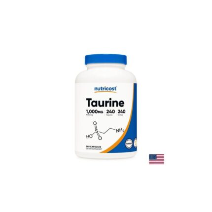 Таурин / Taurine 1000 mg Nutricost - 240 капсули