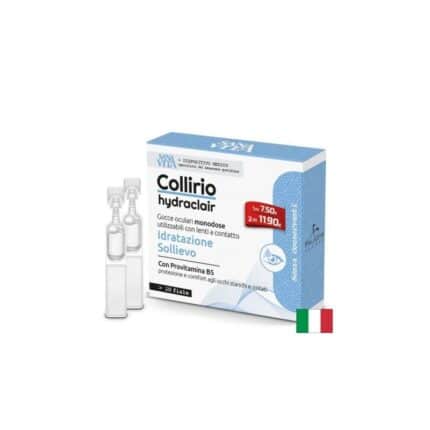 Овлажняващи капки за очи / Sanavita Collirio Monodose Hydraclair Paladin Pharma - 10 монодози х 0.35 ml