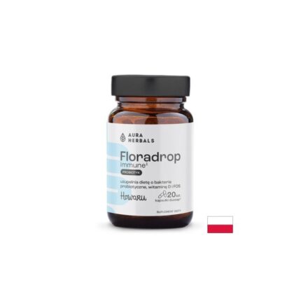 Пробиотик + Витамин D3 / Floradrop Immune Aura Herbals - 20 капсули