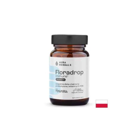 Пробиотик + Витамин D3 / Floradrop Immune Aura Herbals - 20 капсули