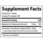 Магнезий бисглицинат / Magnesium Glycinate 120 mg Trace Minerals - 90 капсули съдържание 1 - MagHerbs.com