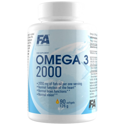 Омега 3 Рибено масло / Omega 3 Fish Oil 2000 FA Nutrition - 90 Гел капсули