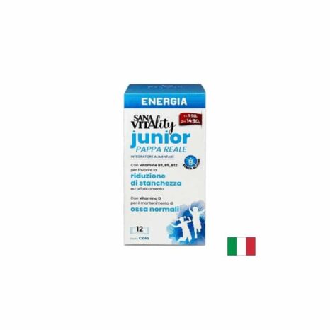 Жизненост и енергия формула за деца / SanaVitality Energia Junior с вкус на кока-кола Paladin Pharma - 12 сашета х 10 ml