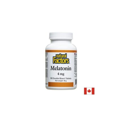 Мелатонин / Melatonin 4 mg Natural Factors - 90 таблетки, с 2 делителни черти