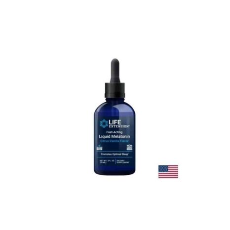 Бързодействащ течен мелатонин / Fast-Acting Liquid Melatonin Life Extension - 59 ml
