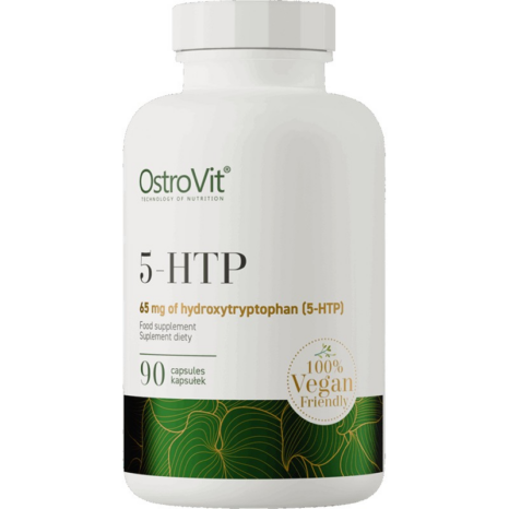 5-Хидрокситриптофан / 5-HTP 65 mg from Griffonia Seeds (25%) with L-Tryptophan & Vitamin B6 OstroVit - 90 капсул