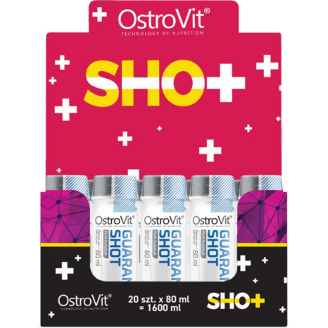 Енергизиращ шот с Гуарана и Женшен / Guarana Shot with Ginseng OstroVit - 20 x 80 мл
