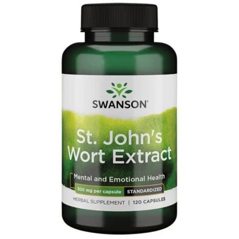 Екстракт от жълт кантарион – стандартизиран / St. John's Wort Extract - Standardized Swanson - 120 капсули