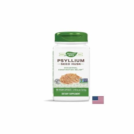 Теснолист живовляк (хуск) / Psyllium Seed Husk 525 mg Nature’s Way - 180 капсули