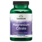 Магнезиев цитрат / Magnesium Citrate - Super Strength Swanson - 240 таблетки