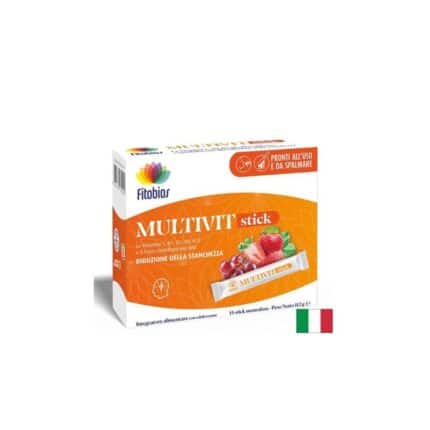 Пълен спектър мултивитамини и минерали / Multivit Stick Fitobios - 14 течни сашета