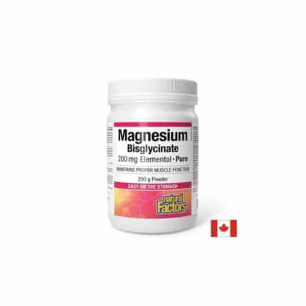 Магнезий бисглицинат / Magnesium Bisglycinate 200 mg Natural Factors - 290 g