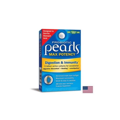 Пробиотик / Probiotic Pearls® Max Potency Digestion & Immunity Nature’s Way - 30 софтгел капсули