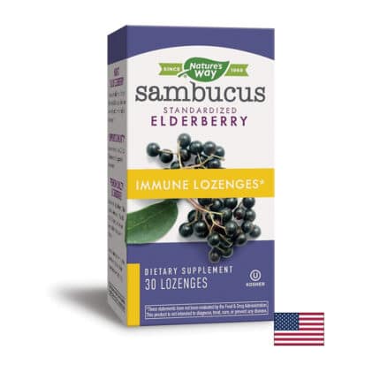 Самбукус с черен бъз / Sambucus Immune Lozenges Nature's Way - 30 таблетки за смучене