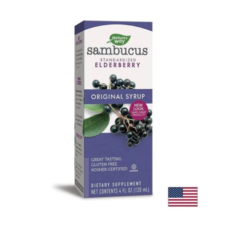 Самбукус Ориджинал сироп с черен бъз / Sambucus Original Syrup Nature's Way - 120 ml