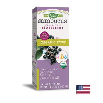 Самбукус Органик сироп за деца / Sambucus Organic Syrup for Kids Nature's Way - 120 ml