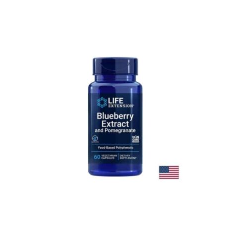 Екстракт от Синя боровинка и Нар / Blueberry Extract and Pomegranate Life Extension - 60 капсули