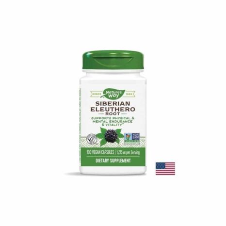 Сибирски женшен / Siberian Eleuthero Root 425 mg Nature’s Way - 100 капсули