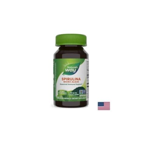 Спирулина (микроводорасли) / Spirulina Micro-Algae 380 mg Nature’s Way - 100 капсули