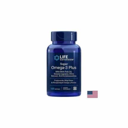 Омега-3 от рибено масло / Super Omega-3 Plus Life Extension - 120 софтгел капсули