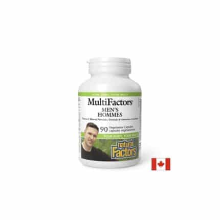 Мултивитамини и Минерали за Мъже до 50 г. / MultiFactors® Natural Factors - 90 V капсули