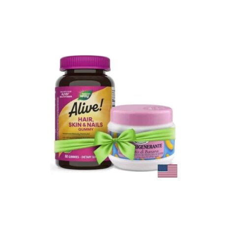 Алайв! Коса кожа и нокти / Alive! Hair Skin & Nails Gummies Alive - 60 желирани таблетки
