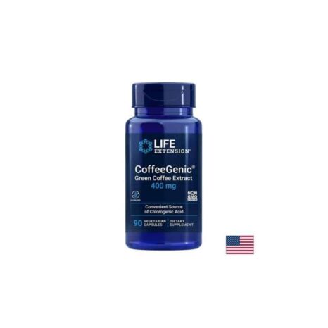 Зелено кафе / Green Coffee Extract CoffeeGenic® 400 mg Life Extension - 90 капсули